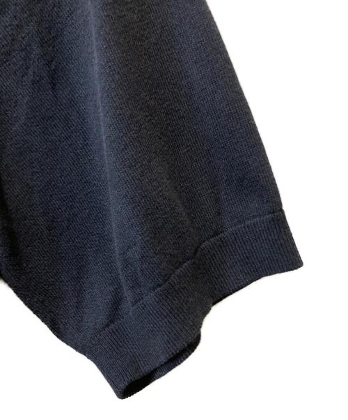TOMORROW LAND（トゥモローランド）TOMORROW LAND (トゥモローランド) シルクコットン ニットポロシャツ ネイビー サイズ:Ｍの古着・服飾アイテム