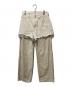 kotohayokozawa（コトハヨコザワ）の古着「24SS Layered Denim Pants」｜アイボリー