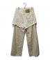 kotohayokozawa (コトハヨコザワ) 24SS Layered Denim Pants アイボリー サイズ:S：7000円