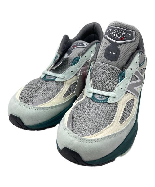 NEW BALANCE（ニューバランス）NEW BALANCE (ニューバランス) ローカットスニーカー グリーン×ブルー サイズ:27.5ｃｍの古着・服飾アイテム