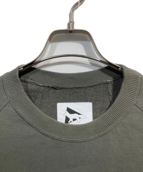 maison kitsune（メゾンキツネ）maison kitsune (メゾンキツネ) プリントスウェット カーキ サイズ:3の古着・服飾アイテム