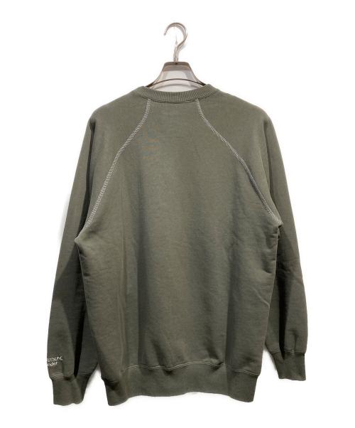 maison kitsune（メゾンキツネ）maison kitsune (メゾンキツネ) プリントスウェット カーキ サイズ:3の古着・服飾アイテム