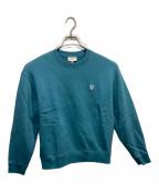maison kitsuneメゾンキツネ）の古着「BOLD FOX HEAD PATCH COMFORT SWEATSHIRT」｜ブルー