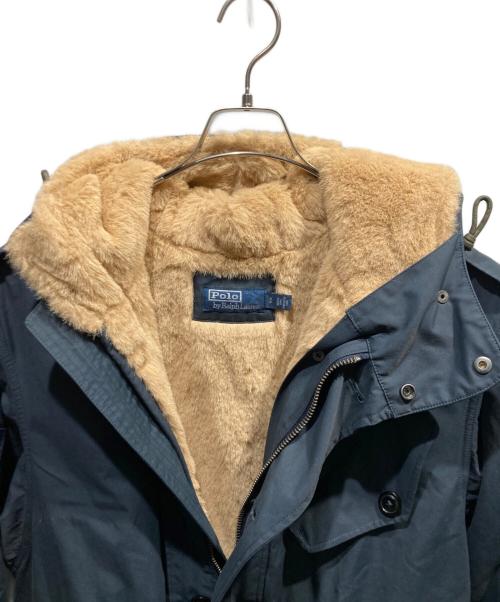 RALPH LAUREN（ラルフローレン）RALPH LAUREN (ラルフローレン) ファーライナー付きコート ネイビー サイズ:Sの古着・服飾アイテム