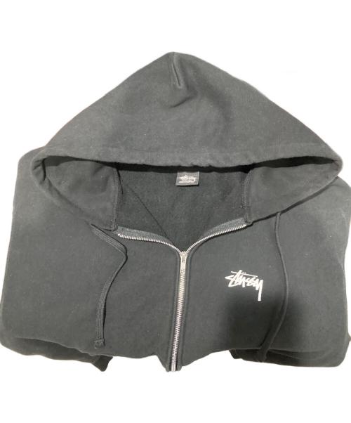 stussy（ステューシー）stussy (ステューシー) Stars Zip Hood ブラック サイズ:Lの古着・服飾アイテム