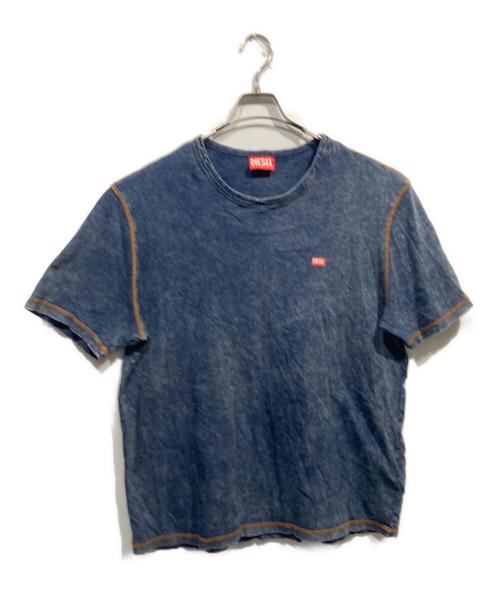 DIESEL（ディーゼル）DIESEL (ディーゼル) Denim effect Tシャツ インディゴ サイズ:XXLの古着・服飾アイテム