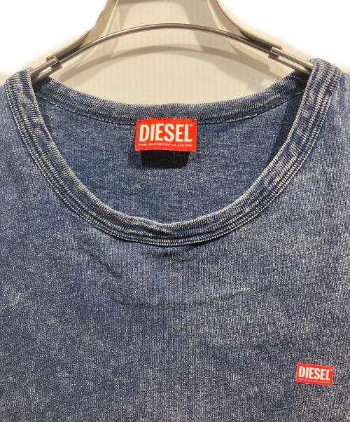 DIESEL（ディーゼル）DIESEL (ディーゼル) Denim effect Tシャツ インディゴ サイズ:XXLの古着・服飾アイテム