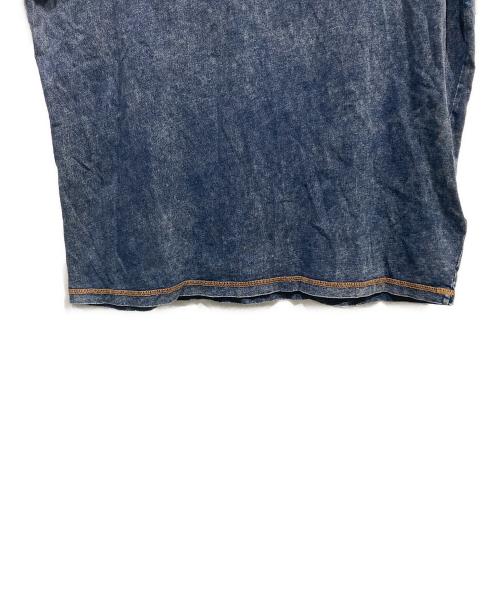 DIESEL（ディーゼル）DIESEL (ディーゼル) Denim effect Tシャツ インディゴ サイズ:XXLの古着・服飾アイテム