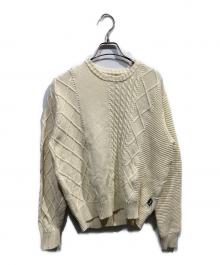 stussy（ステューシー）の古着「patchwork sweater」｜アイボリー