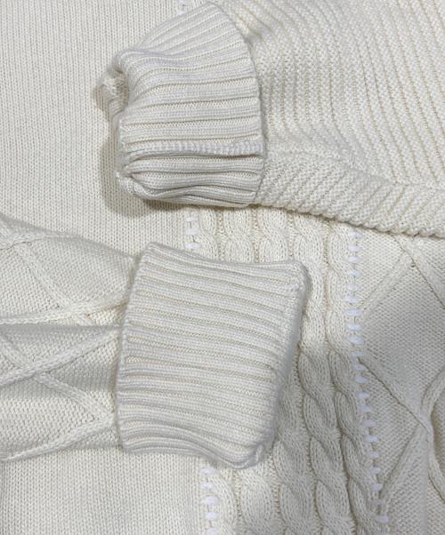 stussy（ステューシー）stussy (ステューシー) patchwork sweater アイボリー サイズ:Sの古着・服飾アイテム