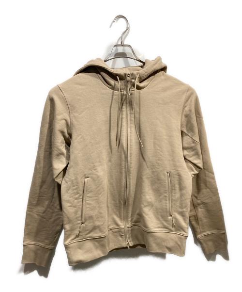 Y-3（ワイスリー）Y-3 (ワイスリー) バックロゴ スウェット ジップアップフーディー ベージュ サイズ:SIZE Mの古着・服飾アイテム