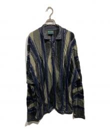Coogi（クージー）の古着「3Dニットポロシャツ」｜カーキ