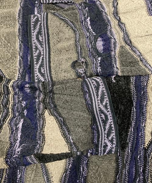 Coogi（クージー）COOGI (クージー) 3Dニットポロシャツ カーキ サイズ:2XLの古着・服飾アイテム