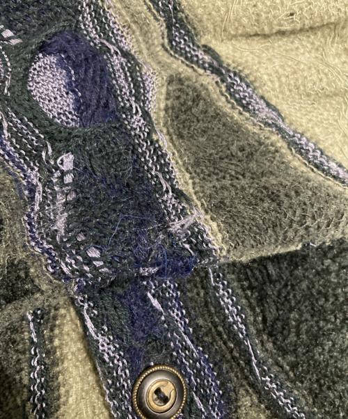 Coogi（クージー）COOGI (クージー) 3Dニットポロシャツ カーキ サイズ:2XLの古着・服飾アイテム