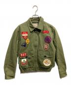 POLO RALPH LAURENポロ・ラルフローレン）の古着「ワッペン付きミリタリージャケット」｜カーキ