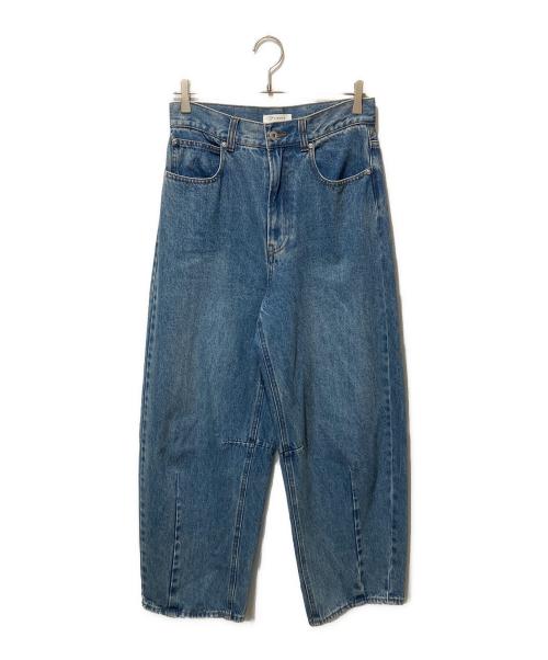 crewre（クルーレ）crewre (クルーレ) ソフトカーヴィーデニムパンツ インディゴ サイズ:２の古着・服飾アイテム
