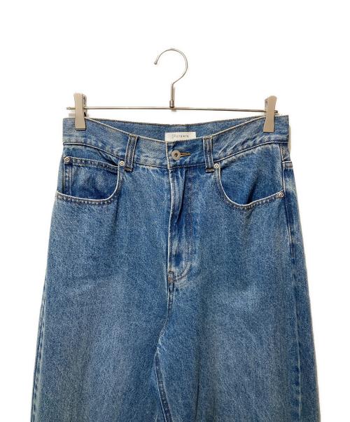 crewre（クルーレ）crewre (クルーレ) ソフトカーヴィーデニムパンツ インディゴ サイズ:２の古着・服飾アイテム