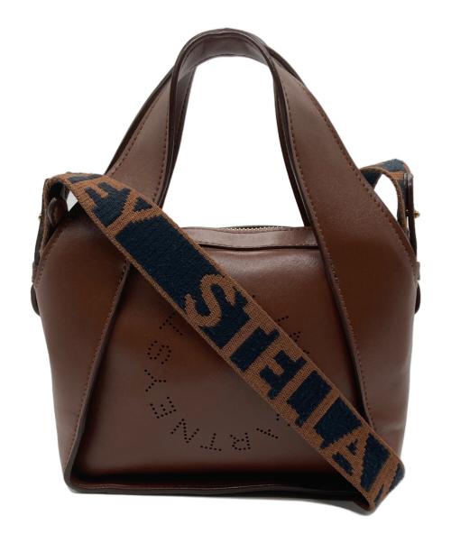 STELLA McCARTNEY（ステラマッカートニー）STELLA McCARTNEY (ステラマッカートニー) サークルロゴ2WAYショルダーバッグ ブラウンの古着・服飾アイテム