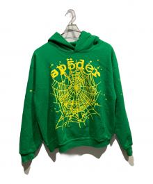 SP5DER（スパイダー）の古着「プルオーバーパーカー」｜グリーン