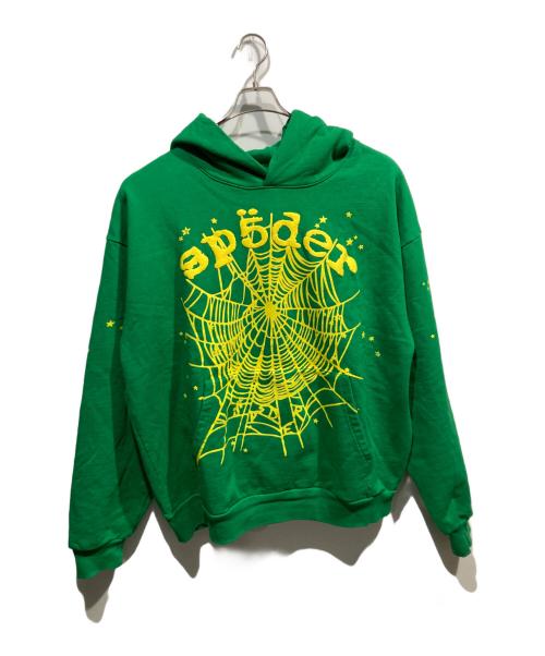 SP5DER（スパイダー）SP5DER (スパイダー) プルオーバーパーカー グリーン サイズ:XXLの古着・服飾アイテム