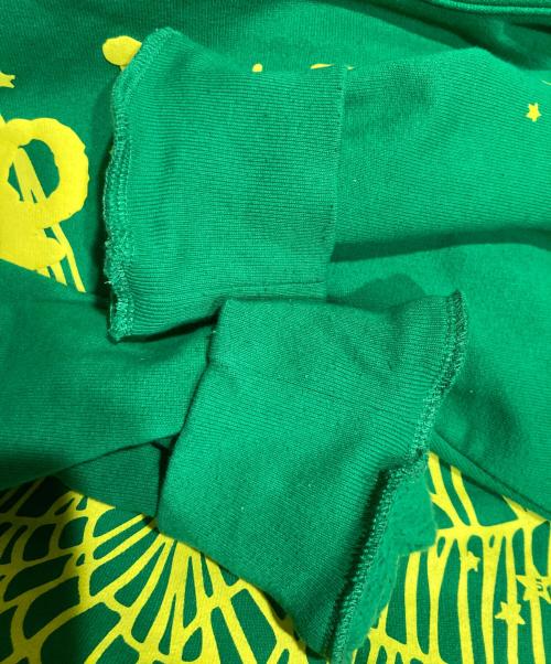 SP5DER（スパイダー）SP5DER (スパイダー) プルオーバーパーカー グリーン サイズ:XXLの古着・服飾アイテム