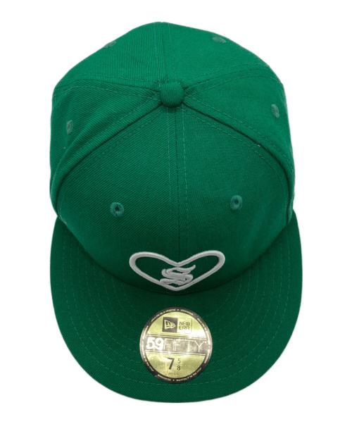 SUPREME（シュプリーム）Supreme (シュプリーム) Heart New Era グリーン サイズ:60.6の古着・服飾アイテム