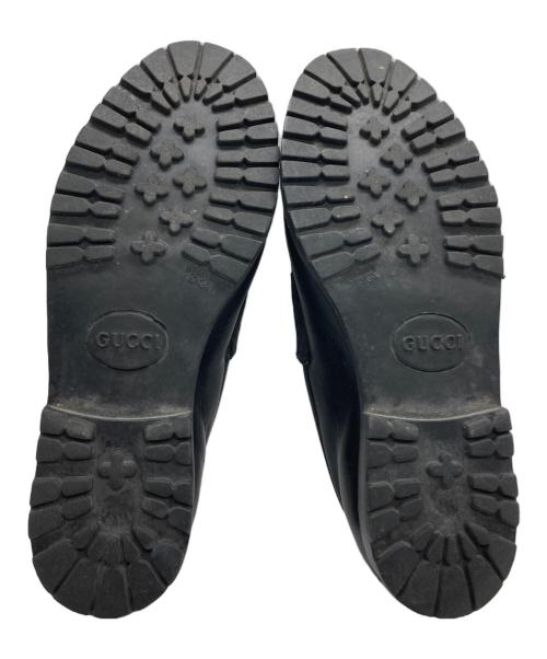 GUCCI（グッチ）GUCCI (グッチ) ホースビットローファー ブラック サイズ:361/2の古着・服飾アイテム