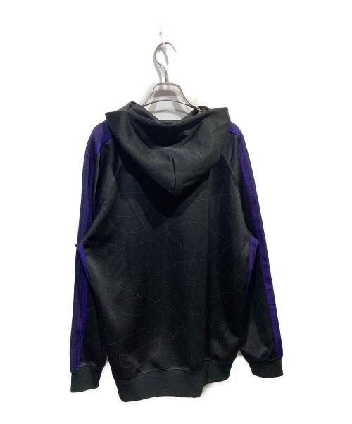 Needles（ニードルズ）Needles (ニードルズ) DC SHOES (ディーシーシューズ) Track Hoody Poly Smooth ブラック×パープル サイズ:Lの古着・服飾アイテム