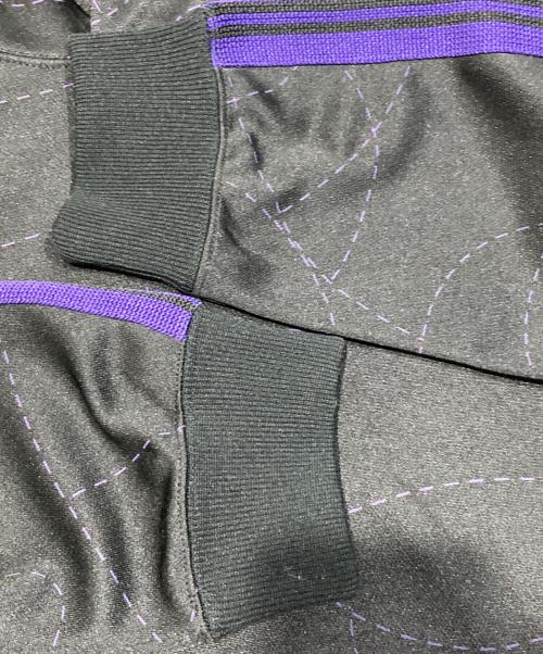 Needles（ニードルズ）Needles (ニードルズ) DC SHOES (ディーシーシューズ) Track Hoody Poly Smooth ブラック×パープル サイズ:Lの古着・服飾アイテム