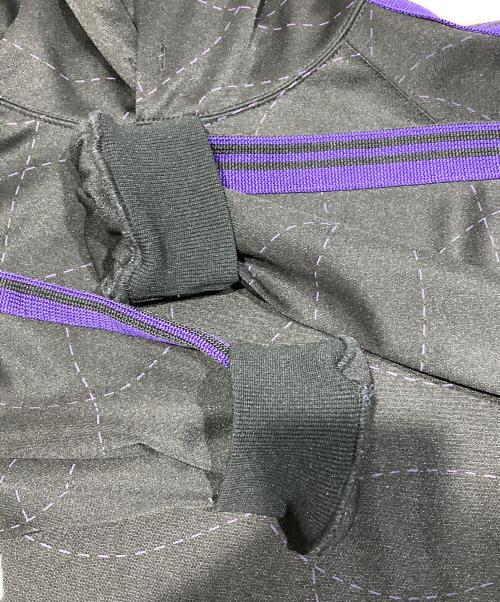 Needles（ニードルズ）Needles (ニードルズ) DC SHOES (ディーシーシューズ) Track Hoody Poly Smooth ブラック×パープル サイズ:Lの古着・服飾アイテム