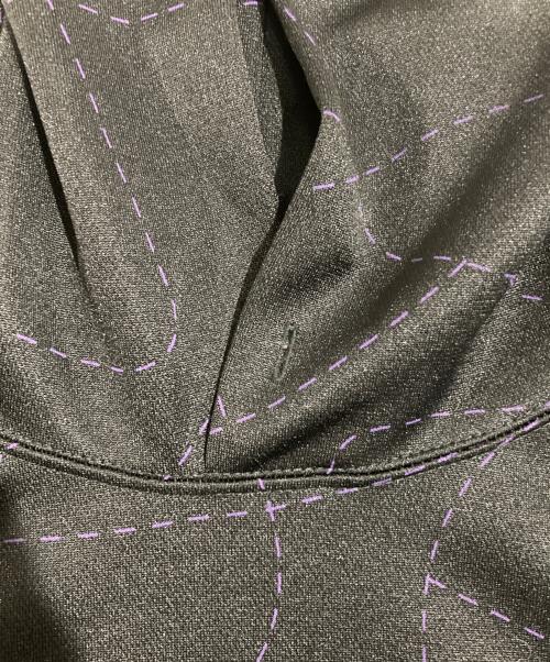 Needles（ニードルズ）Needles (ニードルズ) DC SHOES (ディーシーシューズ) Track Hoody Poly Smooth ブラック×パープル サイズ:Lの古着・服飾アイテム