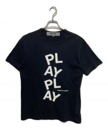 PLAY COMME des GARCONS（プレイコムデギャルソン）の古着「プリントTシャツ」｜ブラック