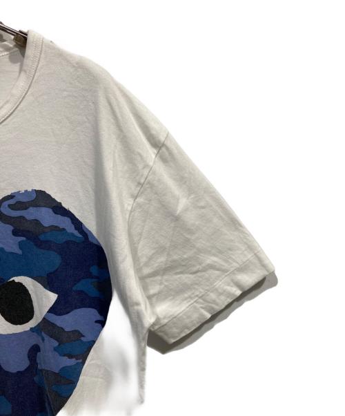 PLAY COMME des GARCONS（プレイコムデギャルソン）PLAY COMME des GARCONS (プレイコムデギャルソン) ハート型プリントTシャツ ホワイト サイズ:XLの古着・服飾アイテム
