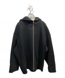 mb（エムビー）の古着「ULTIMATE FABRIC Super170’sウール フーディーコート」｜ブラック