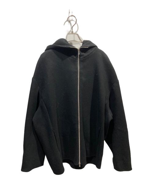 mb（エムビー）mb (エムビー) ULTIMATE FABRIC Super170’sウール フーディーコート ブラック サイズ:Sの古着・服飾アイテム