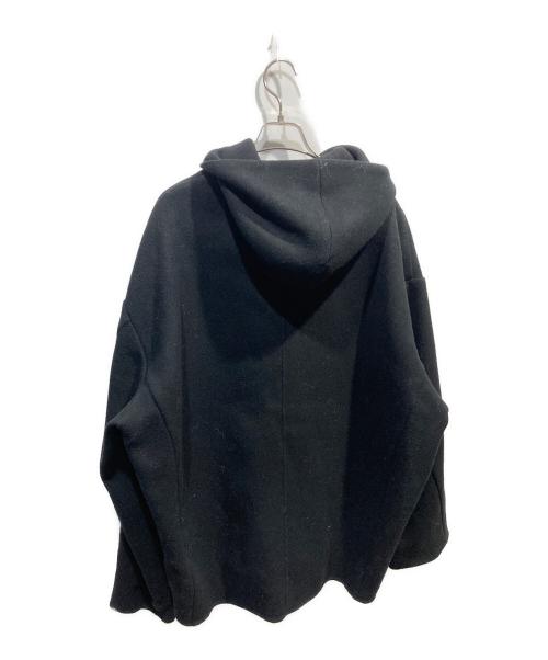 mb（エムビー）mb (エムビー) ULTIMATE FABRIC Super170’sウール フーディーコート ブラック サイズ:Sの古着・服飾アイテム