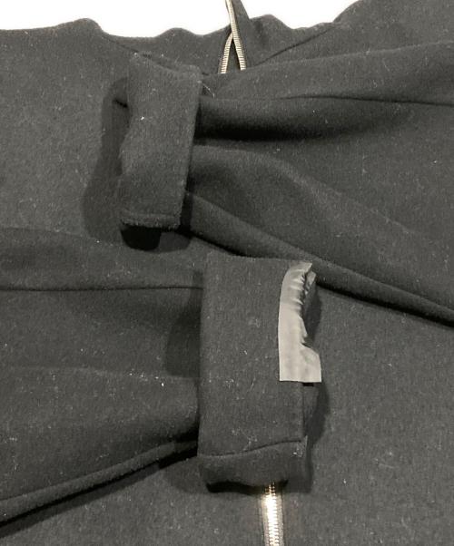 mb（エムビー）mb (エムビー) ULTIMATE FABRIC Super170’sウール フーディーコート ブラック サイズ:Sの古着・服飾アイテム