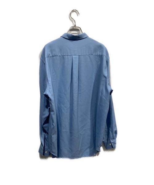 mb（エムビー）MB (エムビー) ハイエンド尾州ウールシャツ スカイブルー サイズ:Ｍの古着・服飾アイテム