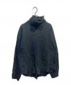 mbエムビー）の古着「ハイネックワッフルカットソー」｜ブラック