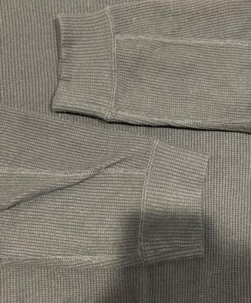 mb（エムビー）mb (エムビー) ハイネックワッフルカットソー ブラック サイズ:Mの古着・服飾アイテム