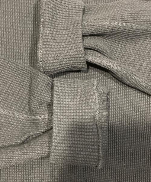 mb（エムビー）mb (エムビー) ハイネックワッフルカットソー ブラック サイズ:Mの古着・服飾アイテム