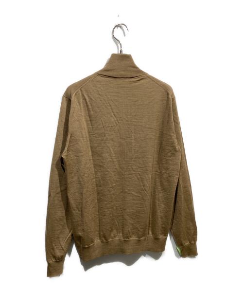 BRIONI（ブリオーニ）BRIONI (ブリオーニ) ジップアップウールニット ブラウン サイズ:50の古着・服飾アイテム