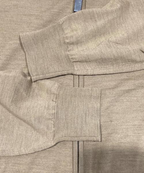 BRIONI（ブリオーニ）BRIONI (ブリオーニ) ジップアップウールニット ブラウン サイズ:50の古着・服飾アイテム