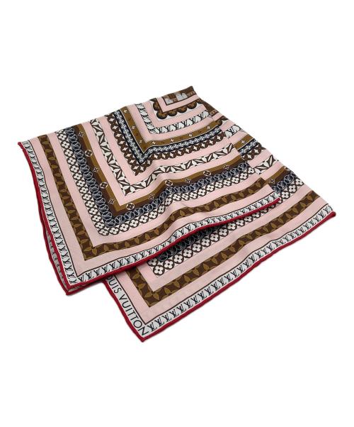 LOUIS VUITTON（ルイ ヴィトン）LOUIS VUITTON (ルイ ヴィトン) カレ45・エヴァーラスティング LV ピンク×ブラウンの古着・服飾アイテム