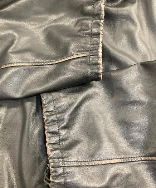 DIESEL（ディーゼル）DIESEL (ディーゼル) J-ANTIL エコレザージャケット ブラック サイズ:50の古着・服飾アイテム