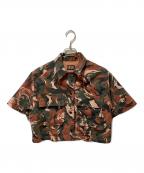 DIESELディーゼル）の古着「C-ADARA-CMF  LOOSE FIT SHIRTS」｜ブラウン