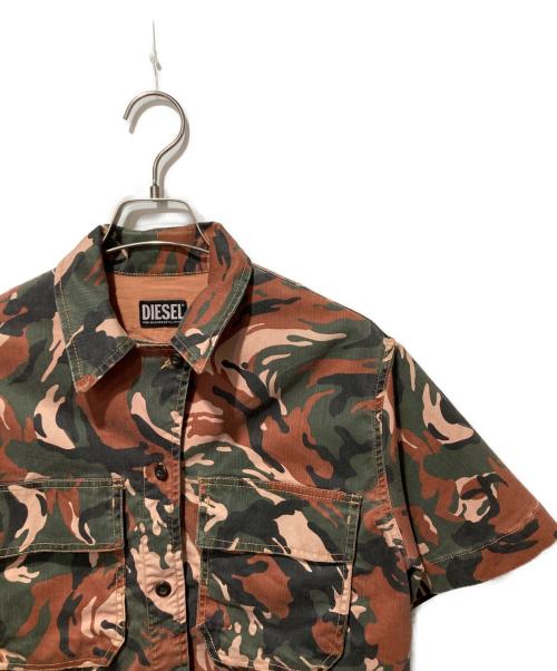 DIESEL（ディーゼル）DIESEL (ディーゼル) C-ADARA-CMF  LOOSE FIT SHIRTS ブラウン サイズ:XSの古着・服飾アイテム
