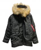 ALPHAアルファ）の古着「N-3Bフライトジャケット」｜ブラック