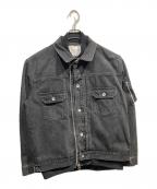 sacaiサカイ）の古着「Denim x Nylon Twill Jacket」｜ブラック