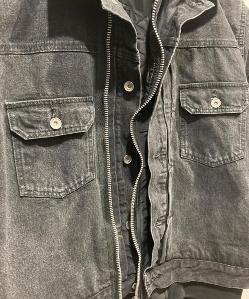 sacai（サカイ）sacai (サカイ) Denim x Nylon Twill Jacket ブラック サイズ:2の古着・服飾アイテム